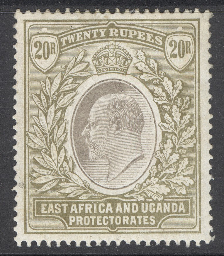 SG 32 EA&U 1904-07. 20r grey & stone. Lightly mounted mint, good colour & well centred CAT £1000