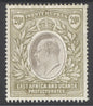 SG 32 EA&U 1904-07. 20r grey & stone. Lightly mounted mint, good colour & well centred CAT £1000