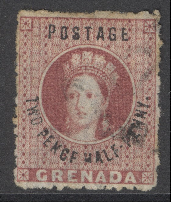 SG 22d Grenada 1881. 2½d rose-lake ‘pence’ variety. Very fine used CAT £180