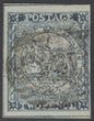 SG 25b New South Wales 1850. 2d dull blue. Good used. 4 good to large margins. Philatelic South Africa expert committee cert