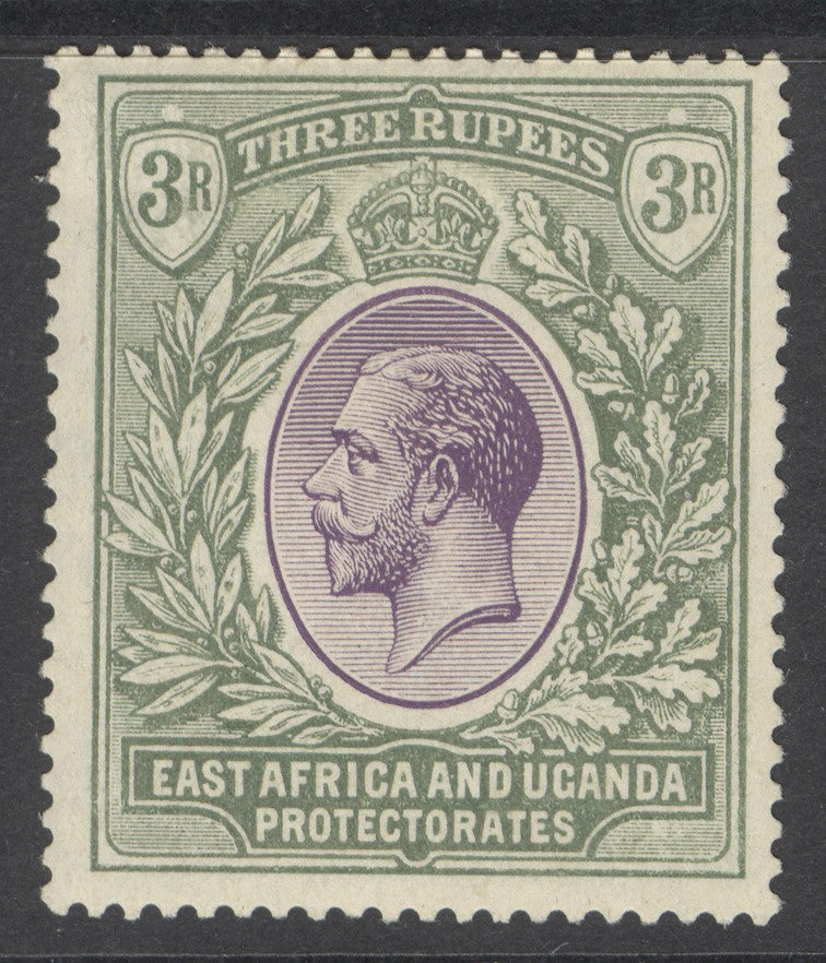 SG 73 EA&U 1921. 3r violet & green. A fine fresh mounted mint example. Well centred & good colour CAT £180