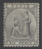 SG 3 Nevis 1862. 6d grey-lilac, perf 13. A fine fresh mint example without gum CAT £225