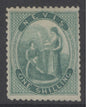 SG 4 Nevis 1862. 1/- green, perf 13. A fine fresh mint example without gum CAT £350