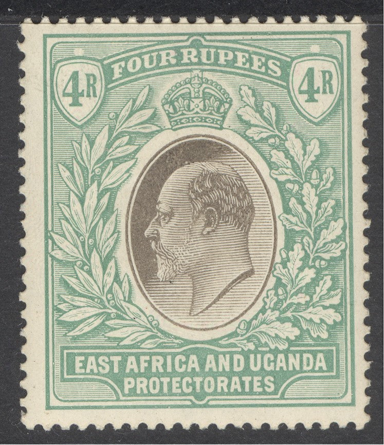SG 12 EA&U 1903. 4r grey & emerald-green. A fine fresh mounted mint example CAT £200