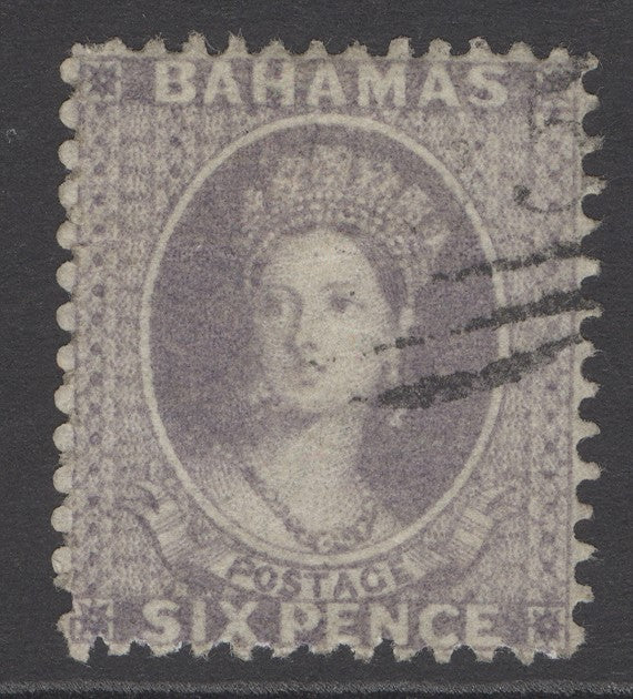 SG 19 Bahamas 1862. 6d lavender-grey, perf 13. Very fine used CAT £475