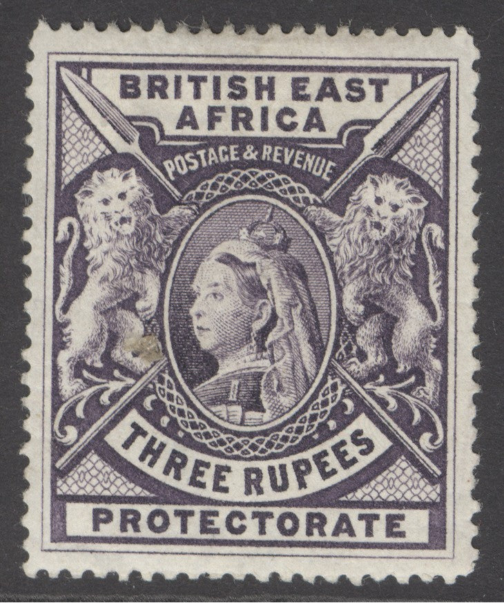 SG 74 BEA 1897-1903. 3r deep violet. A fine fresh mounted mint example CAT £225