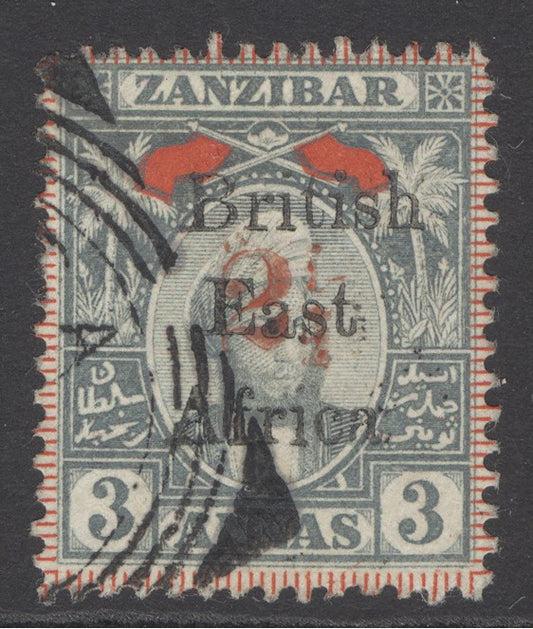 SG 91 BEA 1897. 2½d on 3a grey-red. Very fine used CAT £75