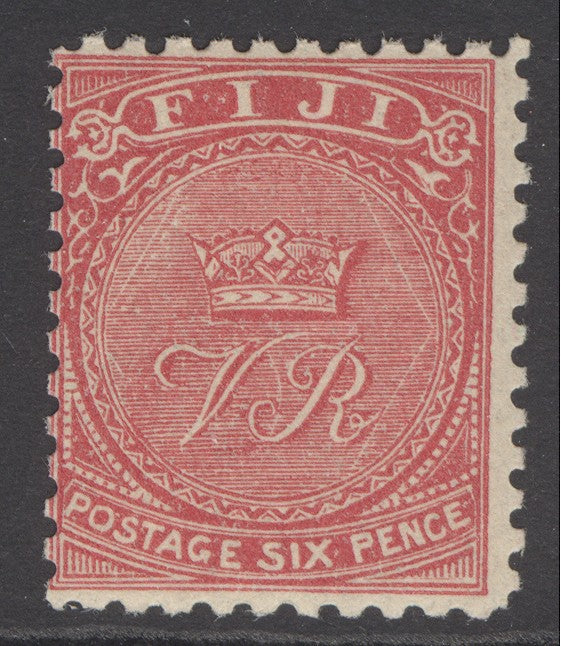 SG 59 Fiji 1878-99. 6d rose. A fine unmounted mint example CAT £55