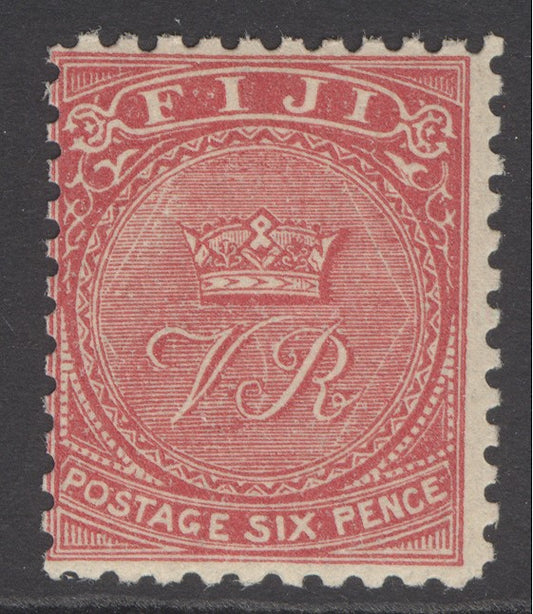 SG 59 Fiji 1878-99. 6d rose. A fine unmounted mint example CAT £55