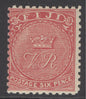SG 59 Fiji 1878-99. 6d rose. A fine unmounted mint example CAT £55