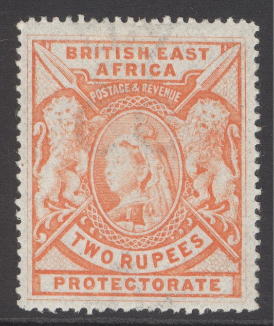SG 93 BEA 1897-1903. 2r orange. Lightly mounted mint CAT £170