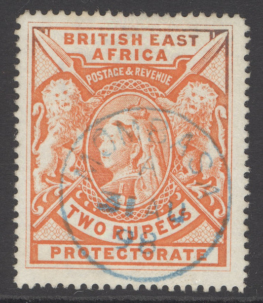 SG 93 BEA 1887-1903. Very fine used with a blue Mombasa 31st Aug 1898 CDS CAT £170