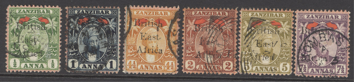 SG 80-85 BEA 1897. ½a-7½a set of 6. Very fine used CAT £325