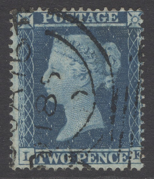 SG 20a 2d blue plate 5. A very fine used dated CDS example