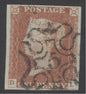 SG 8m 1d red-brown lettered DL. Very fine used with a number ‘5’ in Maltese cross. 4 close to large margins CAT £180
