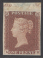 1d imprimatur plate 85 lettered AH. A fine example with 4 good margins CAT £900