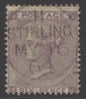 SG 84 6d lilac. Very fine used with an upright Stirling CDS, May 16th 1864