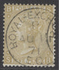 SG 110 9d straw. Very fine used with Royal exchange CDS’s, Aug 1871
