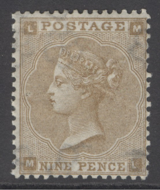 SG 86 9d bistre lettered ML. Lightly mounted mint with good centring for this issue CAT £3500