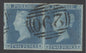 SG 14 1841 2d blue pair lettered NE-NF. Very fine used with a ‘290’ numeral (Falmouth). Full good to large margins