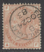 SG 163 1/- orange-brown plate 14. Very fine used with Fort William CDS, Oct 24th 1883
