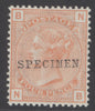 SG 152 4d vermilion plate 15, overprinted specimen, type 9 lettered NB. Lightly mounted mint, well centred & good colour CAT £400