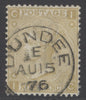 SG 110 9d straw. Very fine used with an upright Dundee, Aug 15th 1876 CDS