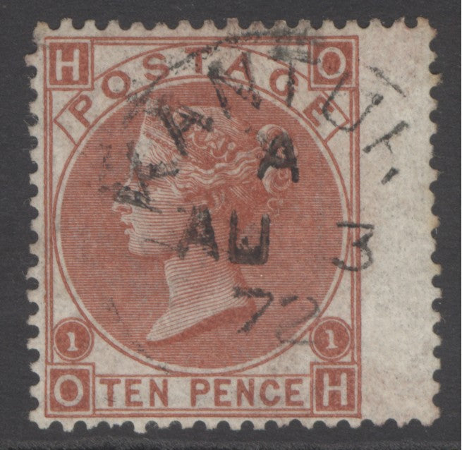 SG 114 10d red-brown. Very fine used with an Irish, Kanturk CDS, Aug 3rd 1872 CDS. Nice deep colour