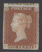 SG 8 1d red-brown lettered CE. A fine fresh unmounted mint example. 4 margins CAT £400
