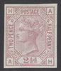 SG 141 2½d rosy-mauve plate 12 imprimatur. Pristine unmounted mint. 4 large margins. Very scarce in this quality CAT £2500