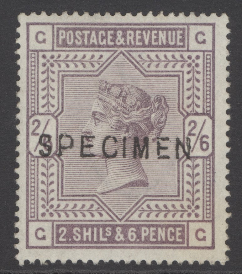SG 179 2/6 deep lilac overprinted specimen, type 11. Very lightly mounted mint CAT £425