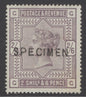 SG 179 2/6 deep lilac overprinted specimen, type 11. Very lightly mounted mint CAT £425