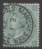 SG 117 1/- green plate 7. Very fine used with a Manchester CDS, Feb 17th 1872