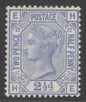 SG 157 2½d blue plate 22. A fine fresh lightly mounted mint example with good colour & well centred CAT £250