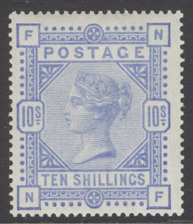 SG 183a 10/- pale ultramarine. A fine fresh unmounted mint example CAT £2250