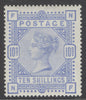 SG 183a 10/- pale ultramarine. A fine fresh unmounted mint example CAT £2250