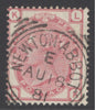 SG 158 3d rose plate 20. Very fine used with a Newton-Abbot ‘box’ CDS, April 18th 1881