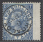 SG 119 1/- deep blue, watermark spray lettered TD. Superb used with a Kirkcaldy CDS, April 22nd 1872