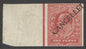 SG M6t 1911. 1d rose-carmine imperf, overprinted cancelled, type 21. Unmounted mint, full margins CAT £150