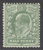 SG 271 ½d olive-green Spec M3(8). Fine unmounted mint CAT £100