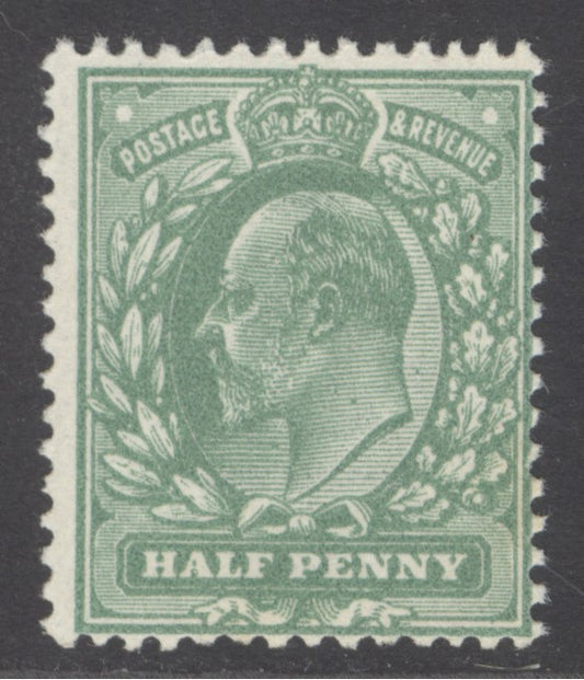 SG 270 ½d pale bluish-green Spec M3(5). Unmounted mint
