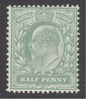 SG 279a ½d pale bluish-green Spec M4(4). Fine unmounted mint