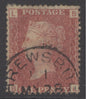 SG 43 1d rose-red plate 165. Very fine used with a Shrewsbury CDS