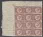 SG 48 ½d rose-red plate 6 corner marginal control block of 12. Unmounted mint