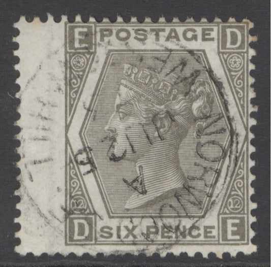 SG 125 6d grey. Very fine used with a Norwood, Westenhill CDS
