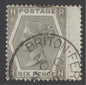 SG 125 6d grey. Very fine used with a Briton-Ferry CDS