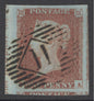SG 8 1d red-brown. Very fine used with London ‘1’ numeral (Enfield). 4 huge margins, left side part inscription