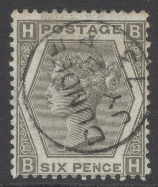 SG 125 6d grey. Very fine used with a Dundee CDS, July 24th 1873