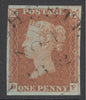 SG 8 1d red-brown plate 26 lettered OF. Very fine used with a Dorchester Town CDS. 4 margins CAT £700