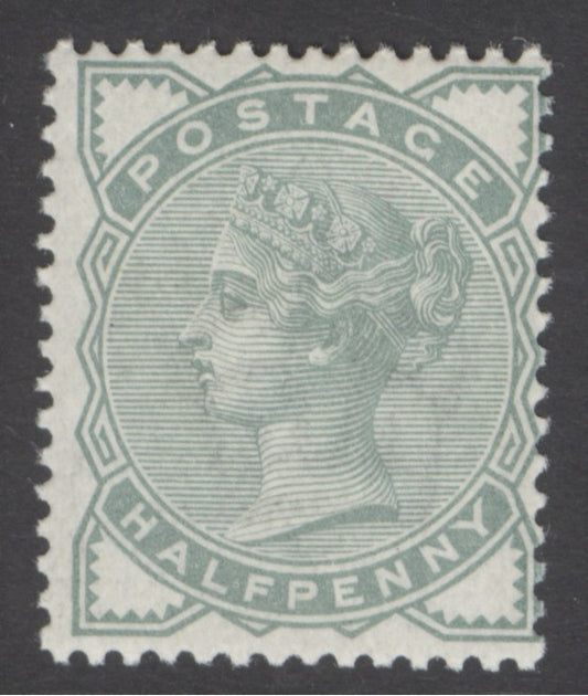 SG 165 ½d pale green. Unmounted mint example